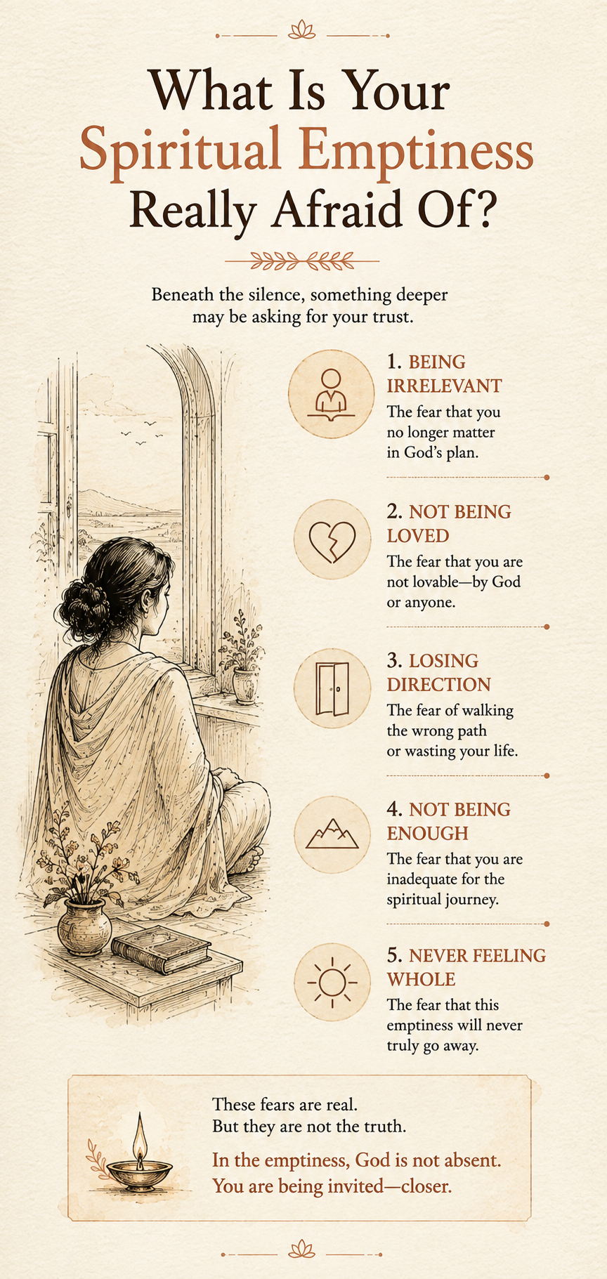 Image showing Spiritual Emptiness and the hidden fears beneath feeling spiritually empty